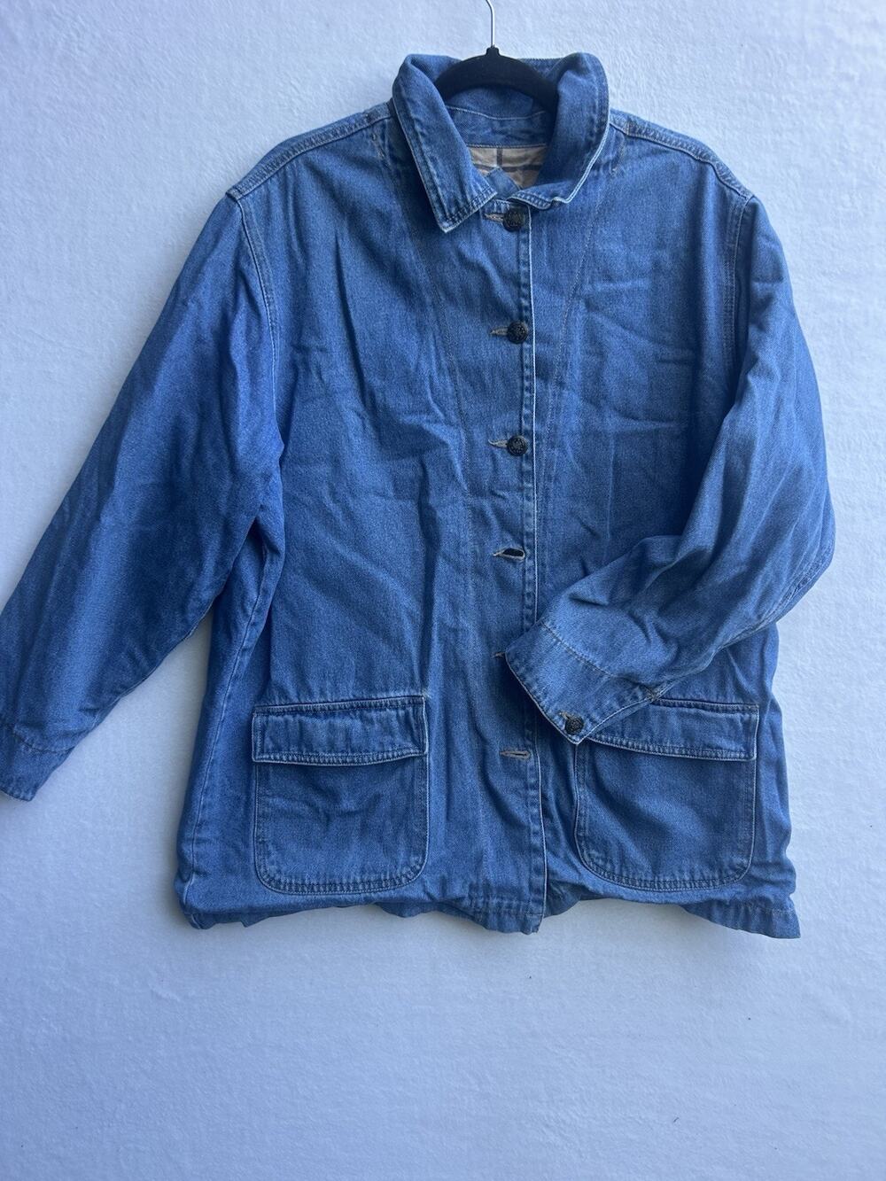 Vintage Faded Glory Women's Jean Jacket-lined In Size L